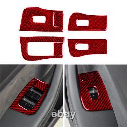 Carbon Fiber Full Complete Set Decor Kit Panel Trim Cover for Tesla Model Y 3