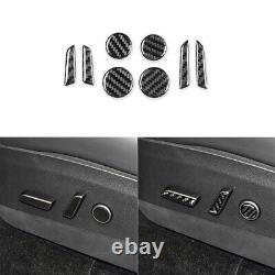 Carbon Fiber Full Complete Set Decor Kit Panel Trim Cover for Tesla Model Y 3