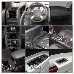 Carbon Fiber Full Interior Cover Trim Kit For Chrysler 300 300C 2008-2010