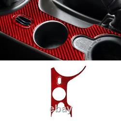 Carbon Fiber Full Interior Cover Trim Set Kit For Ford Mustang 2001-2004 Red