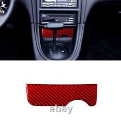 Carbon Fiber Full Interior Cover Trim Set Kit For Ford Mustang 2001-2004 Red