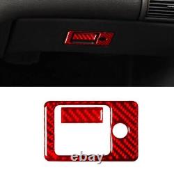 Carbon Fiber Full Interior Cover Trim Set Kit For Ford Mustang 2001-2004 Red