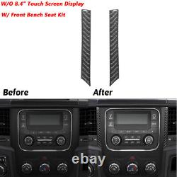 Carbon Fiber Full Kits WithO 8.4 Screen Trim Cover For Dodge RAM 1500 2013-2015