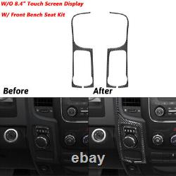 Carbon Fiber Full Kits WithO 8.4 Screen Trim Cover For Dodge RAM 1500 2013-2018