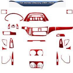 Carbon Fiber Full Set Kit Console Trim Interior Cover For Honda Odyssey 2005-10