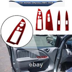 Carbon Fiber Full Set Kit Console Trim Interior Cover For Honda Odyssey 2005-10