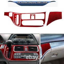 Carbon Fiber Full Set Kit Console Trim Interior Cover For Honda Odyssey 2005-10