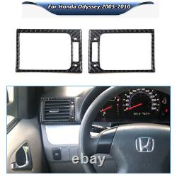 Carbon Fiber Full Set Kit Console Trim Interior Cover For Honda Odyssey 2005-10