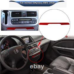 Carbon Fiber Full Set Kit Console Trim Interior Cover For Honda Odyssey 2005-10