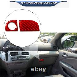 Carbon Fiber Full Set Kit Console Trim Interior Cover For Honda Odyssey 2005-10