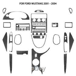 Carbon Fiber Full Set Kits Trim Cover For Ford Mustang Convertible 2001-2004