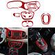 Carbon Fiber Interior Central Control Full Set Decor Trim Cover For Fiat 500L