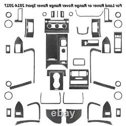 Carbon Fiber Interior Full Kit Cover Trim Set For Range Rover 2014-17