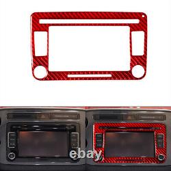 Carbon Fiber Interior Full Kit Set Trim Red For VW Tiguan 2013-2017