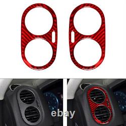 Carbon Fiber Interior Full Kit Set Trim Red For VW Tiguan 2013-2017