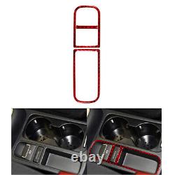 Carbon Fiber Interior Full Kit Set Trim Red For VW Tiguan 2013-2017