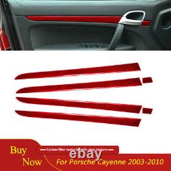 Carbon Fiber Interior Full Set Trim Cover Kit For Porsche Cayenne Sport 2003-10