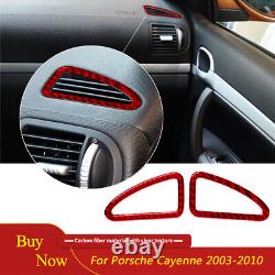 Carbon Fiber Interior Full Set Trim Cover Kit For Porsche Cayenne Sport 2003-10