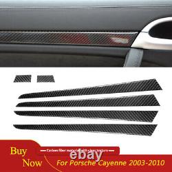 Carbon Fiber Interior Full Set Trim Cover Kit For Porsche Cayenne Sport 2003-10