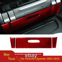 Carbon Fiber Interior Full Set Trim Cover Kit For Porsche Cayenne Sport 2003-10