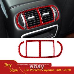 Carbon Fiber Interior Full Set Trim Cover Kit For Porsche Cayenne Sport 2003-10