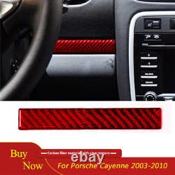 Carbon Fiber Interior Full Set Trim Cover Kit For Porsche Cayenne Sport 2003-10