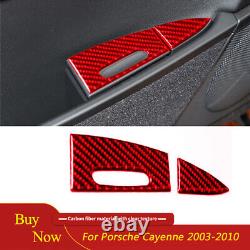 Carbon Fiber Interior Full Set Trim Cover Kit For Porsche Cayenne Sport 2003-10