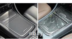 Carbon Fiber Interior Trim Cover Full Kit Cover Trim for Mercedes Benz CLA GLA