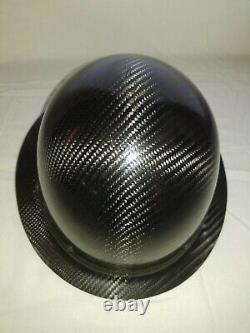Carbon fiber hard hat full brim Black-Gray ANSI/ISEA Certified