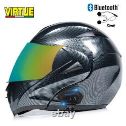 DOT Modular Flip Up Motorcycle Helmets Bluetooth Full Face Motorbike Helmet