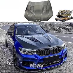 Fit For BMW M5 F90 LCI 2018-2022 DRY CARBON FIBER Front Engine Hood Bonnet Cover