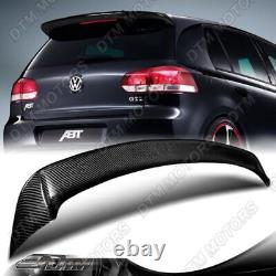 For 2010-2013 Volkswagen Golf 6 MK6 GTi Real Carbon Fiber Rear Roof Spoiler Wing