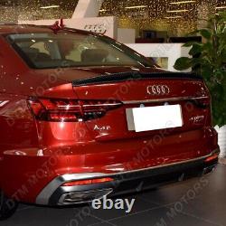 For 2017-2022 Audi A4 S4 B9 Sedan V-Type Carbon Fiber Rear Trunk Spoiler Wing