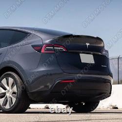For 2020-2023 Tesla Model Y Real Carbon Fiber V-Style Trunk Lid Spoiler Wing