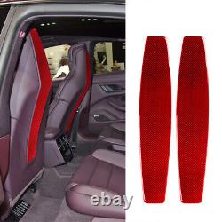 For Porsche Taycan Red Carbon Fiber Full Kits Sticker Trim