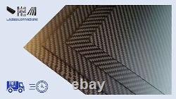 Full 3K Carbon Fibre Sheet 4.0mm x 500mm × 400mm Twill Weave 4mm