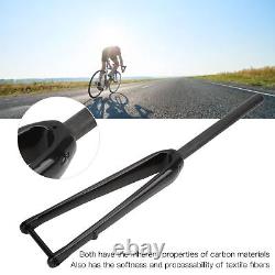 Full Carbon Fiber Bike Front Fork Road Bicycle Straight Tube Rigid Disc Bra Hot