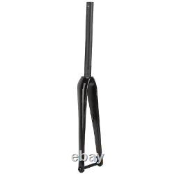 Full Carbon Fiber Bike Front Fork Road Bike Straight Tube Rigid Disc Brake F GH