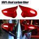 Full Dry Carbon Fiber Red Mirror Caps Add-on For BMW F82 M4 F80 M3 2015-2019