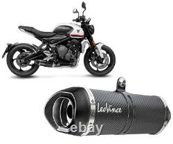 Full Exhaust Leovince EVO CARBON FIBER for TRIUMPH TRIDENT 660 2021 2023