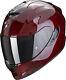 Full-Face Fiber Motorcycle Scorpion EXO 1400 CARBON Red XL Red Carbon Helmet