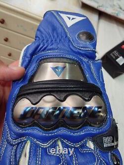 Full Metal Racer Dainese Titanium Gloves Carbon Fiber Dainese Yamaha Blue Gloves
