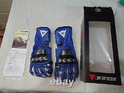 Full Metal Racer Dainese Titanium Gloves Carbon Fiber Dainese Yamaha Blue Gloves