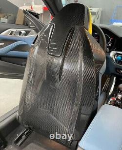 Full Real Carbon Fiber Seat Shells Seat Cover 4Pcs for BMW G22 4-Series 2021+