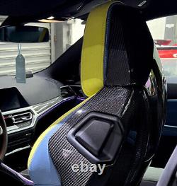 Full Real Carbon Fiber Seat Shells Seat Cover 4Pcs for BMW G22 4-Series 2021+