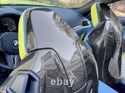 Full Real Carbon Fiber Seat Shells Seat Cover 4Pcs for BMW G22 4-Series 2021+