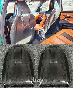 Full Real Carbon Fiber Seat Shells Seat Cover 4Pcs for BMW X3M F97 19-24