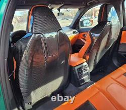 Full Real Carbon Fiber Seat Shells Seat Cover 4Pcs for BMW X3M F97 19-24