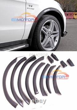 Full Real Carbon Fiber Surface Fender Flares 12pcs set for Benz W166 ML63 2014UP