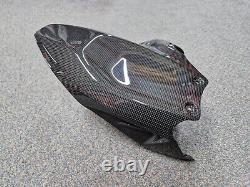 Full Six Carbon Rear Hugger, Gloss Mudguard, Ducati 1199 1299, Panigale V2, SFV2